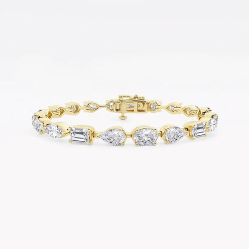 Multi-Shape Lab Grown Diamond Alternating Bracelet