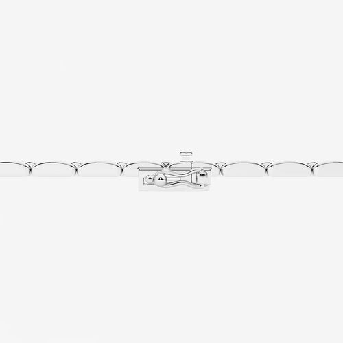 Round Lab Grown Diamond Paper Clip Bracelet