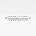 Round Lab Grown Diamond Chain Bracelet
