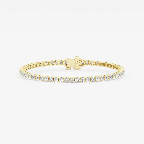 Round Lab Grown Diamond Petite Tennis Bracelet