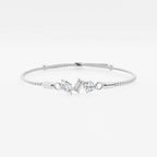 Multi-Shape Lab Grown Diamond Three Stone Bolo Bracelet