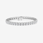Round Lab Grown Diamond Four-Prong Tennis Bracelet