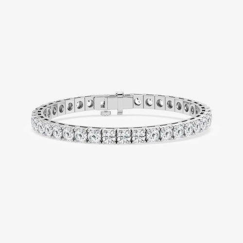 Round Lab Grown Diamond Four-Prong Tennis Bracelet
