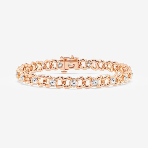 Round Lab Grown Diamond Bracelet