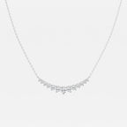 Round Lab Grown Diamond Thirteen Stone Demi Eternity Necklace