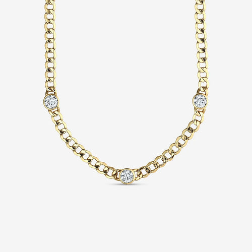 Round Lab Grown Diamond Necklace