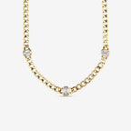 Emerald Lab Grown Diamond Necklace