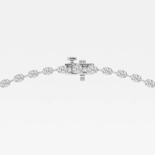 Pear Lab Grown Diamond Lariat Tennis Necklace
