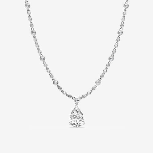 Pear Lab Grown Diamond Necklace
