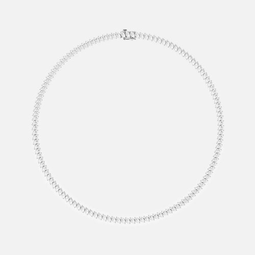 Marquise Lab Grown Diamond Marquise Tennis Necklace