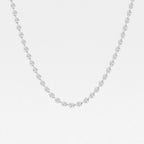 Pear Lab Grown Diamond East West Bezel Set Tennis Necklace
