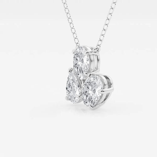 Mosaic Oval and Pear Pendant