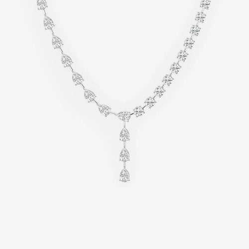 Pear Lab Grown Diamond Lariat Necklace