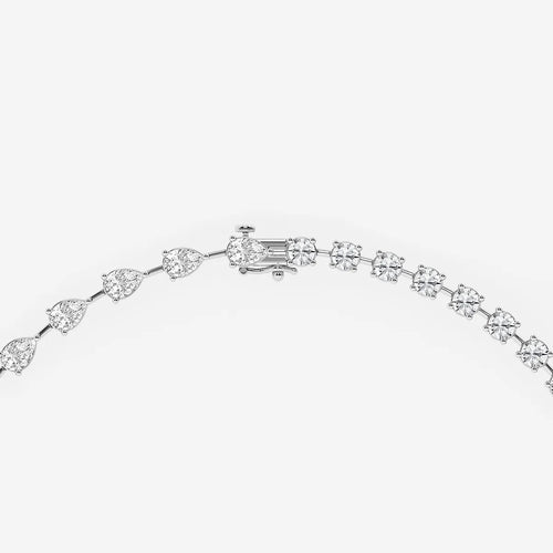 Pear Lab Grown Diamond Lariat Necklace