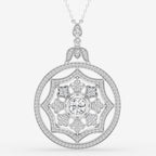 Round Lab Grown Diamond Vintage Pendant