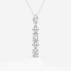 Multi-Shape Lab Grown Diamond Pendant with Adjustable Chain