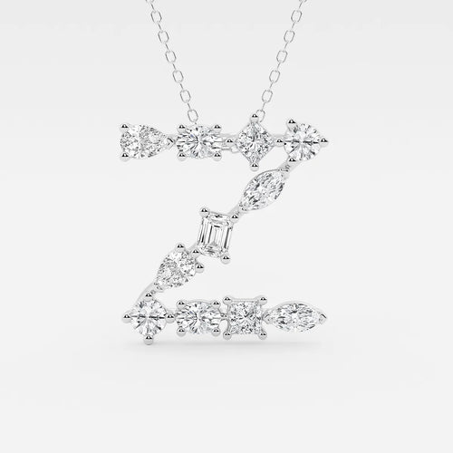 Mosaic Multi-Shape Initial Z Pendant