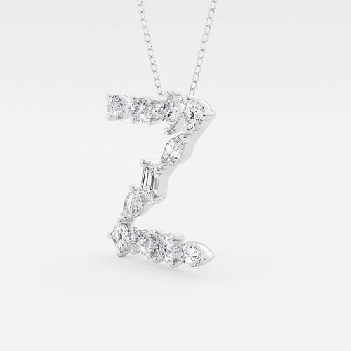 Mosaic Multi-Shape Initial Z Pendant