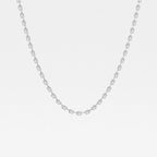 Emerald Lab Grown Diamond East West Link Necklace