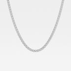 Round Lab Grown Diamond Four-Prong Tennis Necklace