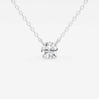Round Lab Grown Diamond Solitaire Pendant