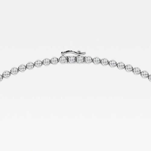 Pear Lab Grown Diamond Single Station Tennis Necklace