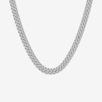 Round Lab Grown Diamond Cuban Link Necklace