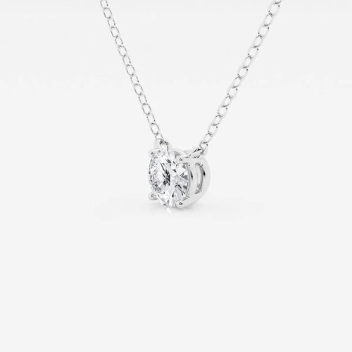 Round Lab Grown Diamond Solitaire Pendant