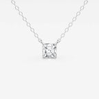Asscher Lab Grown Diamond Solitaire Pendant