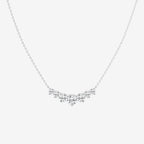 Round Lab Grown Diamond Seven Stone Demi Eternity Necklace