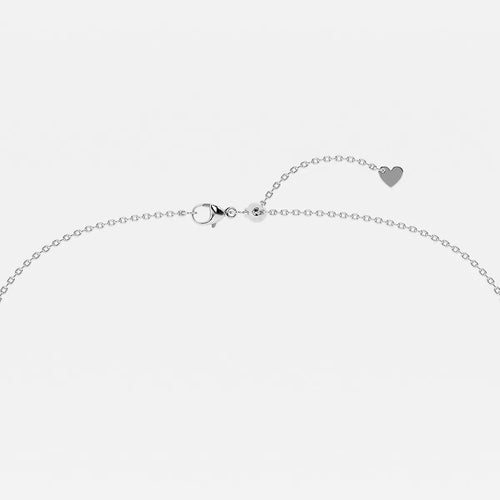 Round Lab Grown Diamond Seven Stone Demi Eternity Necklace