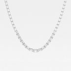 Emerald Lab Grown Diamond East West Tennis Necklace