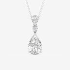 Pear Lab Grown Diamond Hinged Pendant