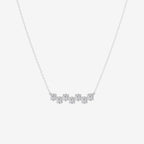 Princess Lab Grown Diamond Stagger Seven Stone Pendant
