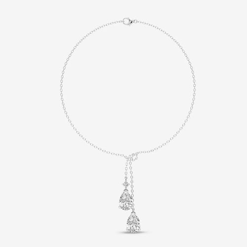 Pear Lab Grown Diamond Knot Pendant