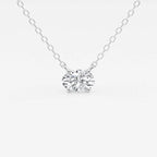 Oval Lab Grown Diamond Solitaire Pendant