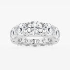 Round Lab Grown Diamond Graduated Eternity Band