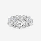 Pear and Round Lab Grown Diamond Alternating Eternity Band