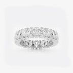 Marquise and Round Lab Grown Diamond Alternating Eternity Band