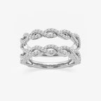 Round Lab Grown Diamond Braided Ring Enhancer
