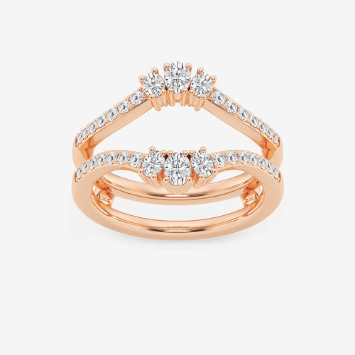 Oval Lab Grown Diamond Ring Enhancer