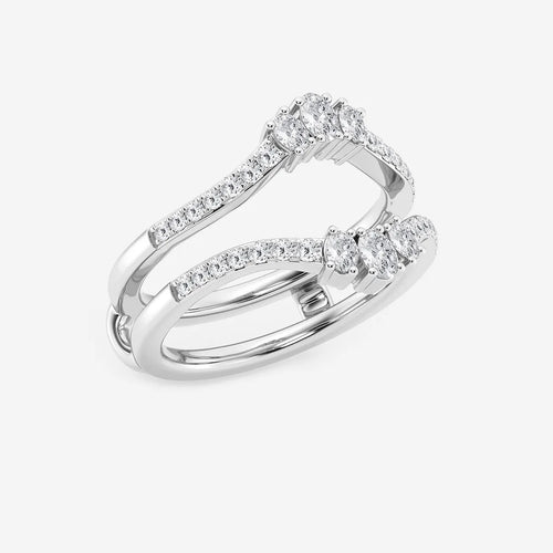 Oval Lab Grown Diamond Ring Enhancer