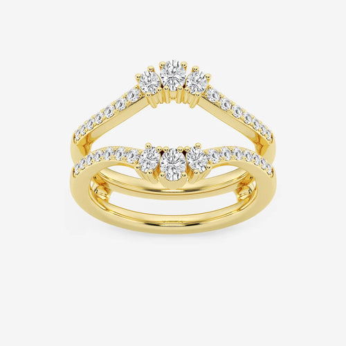 Oval Lab Grown Diamond Ring Enhancer