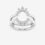 Pear Lab Grown Diamond Ring Enhancer