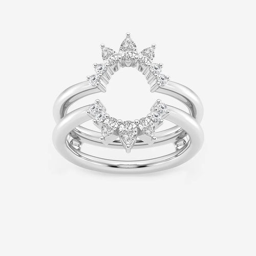 Pear Lab Grown Diamond Ring Enhancer