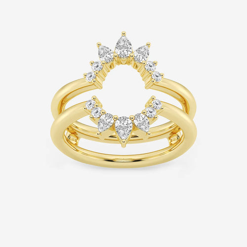 Pear Lab Grown Diamond Ring Enhancer