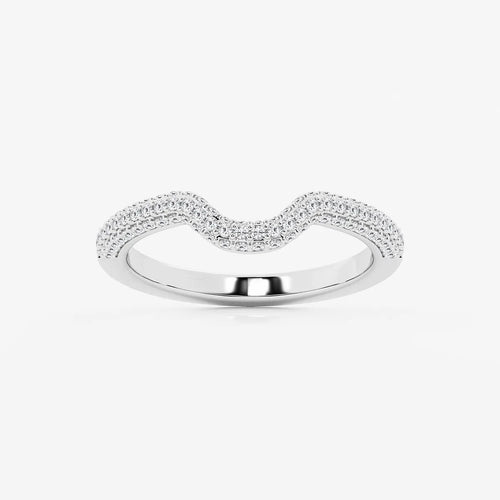 Round Lab Grown Diamond Prong Set Wedding Band