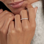 Round Lab Grown Diamond Seven-Stone Anniversary Band