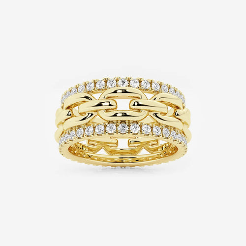 Round Lab Grown Diamond Link Band