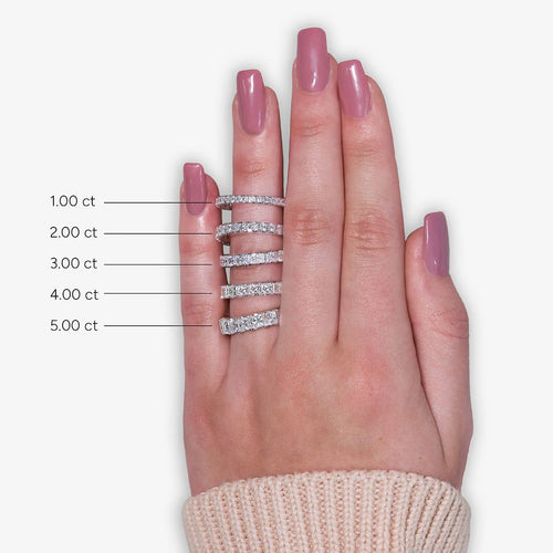 Princess Lab Grown Diamond Eternity Band